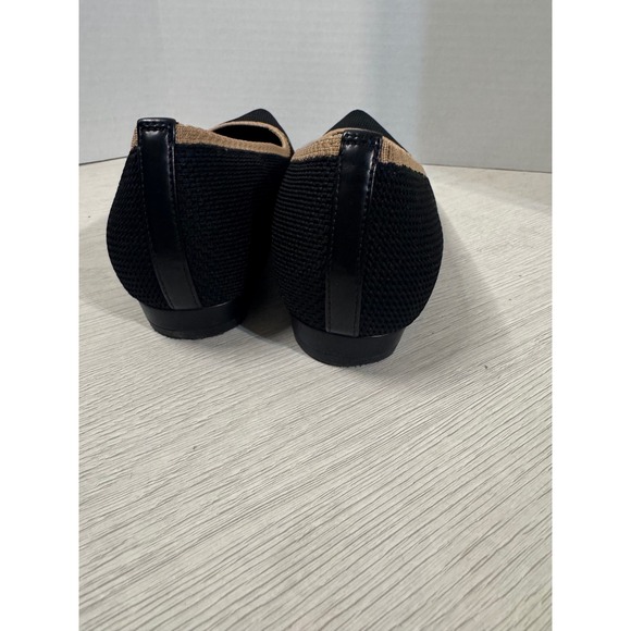 Vionic Black Knit Pointed Toe Flat Comfort Shoes Women's Sz 8 - Picture 5 of 7
